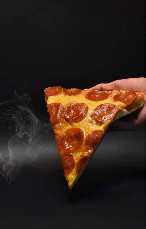 Rebanada de pizza de pepperoni